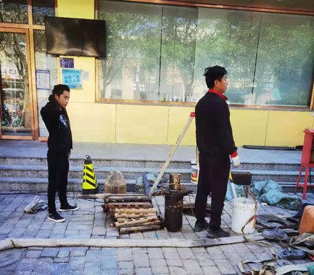 阜平马路顶管施工